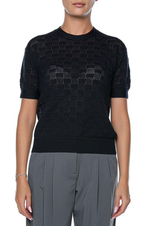 Tricou Ted Baker Emeta Touch Of Silk Knitted Crew Neck