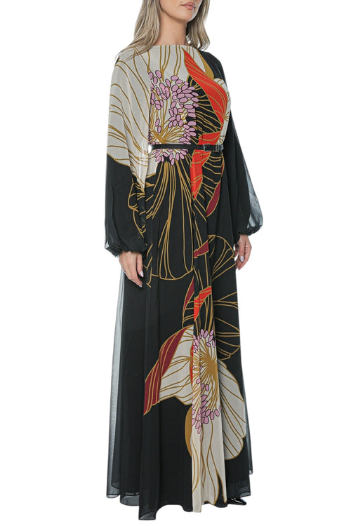 Rochie Ted Baker Cammeli Long Sleeve Printed Maxi