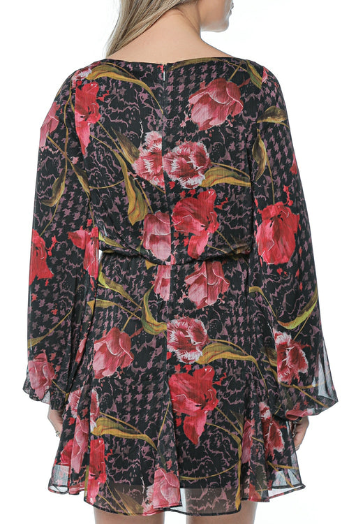 Rochie Ted Baker Endrina Long Sleeve Printed Midi