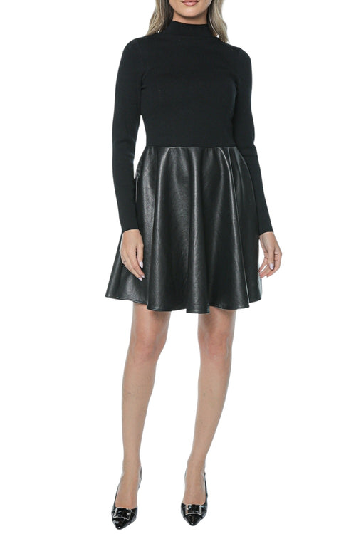 Rochie Ted Baker Milioa Mini With Faux Leather