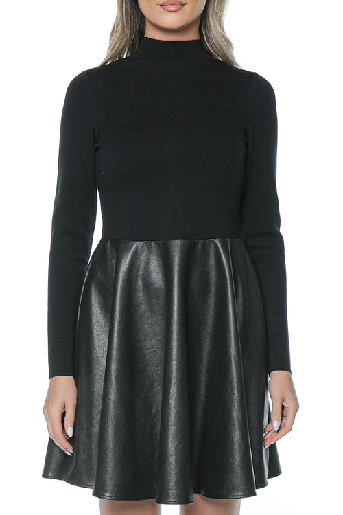 Rochie Ted Baker Milioa Mini With Faux Leather