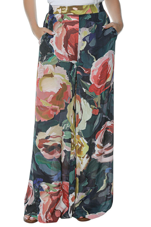 Pantaloni Ted Baker Opulena Printed Wide