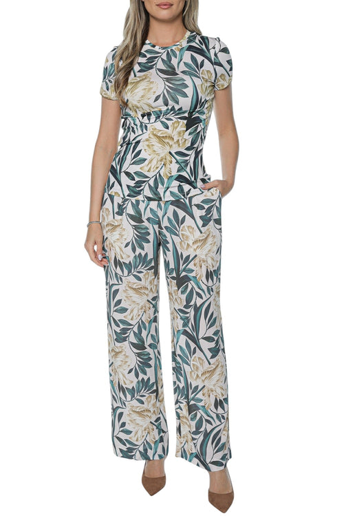 Pantaloni Ted Baker Griesha Printed Mid Rise Straight Leg
