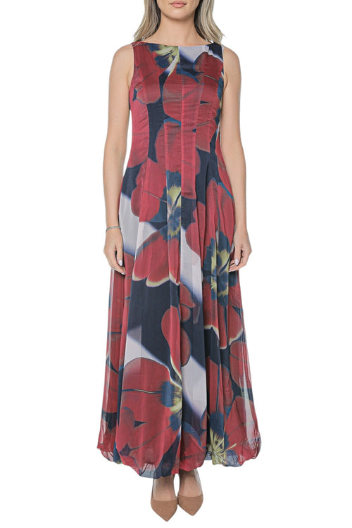 Rochie Ted Baker Laynia Printed Seam Detail Bubble Hem Midi Dres