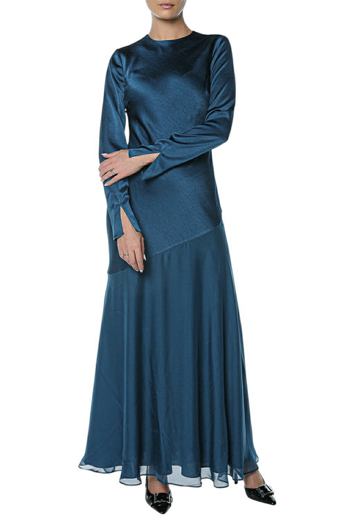Rochie Ted Baker Shkye Long Sleeve Diagonal Waist Seam Maxi