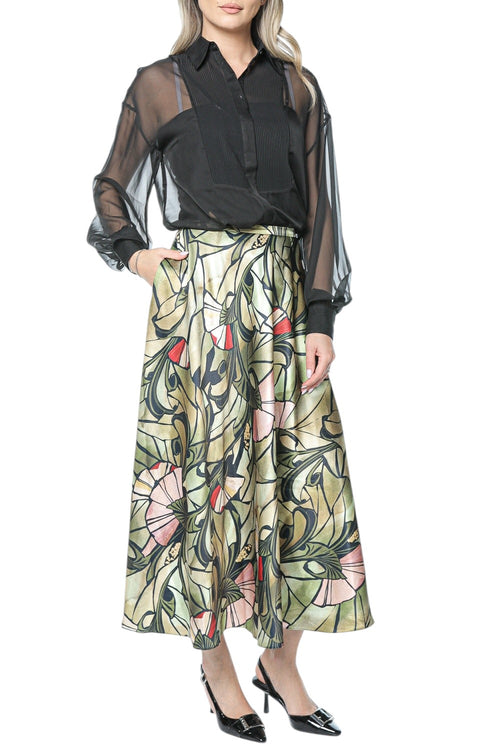 Camasa Ted Baker Rasiia Printed Bib Detail