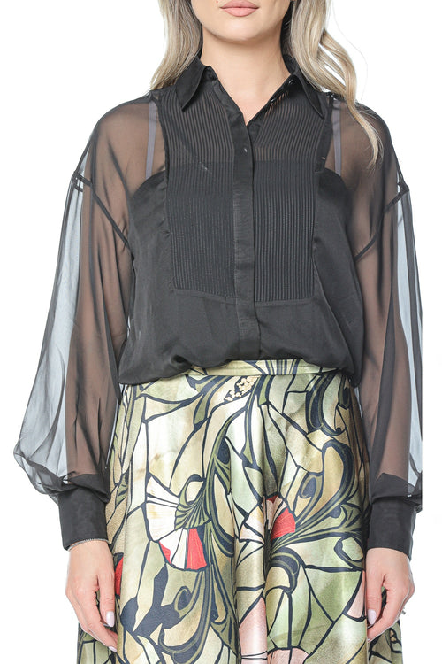Camasa Ted Baker Rasiia Printed Bib Detail