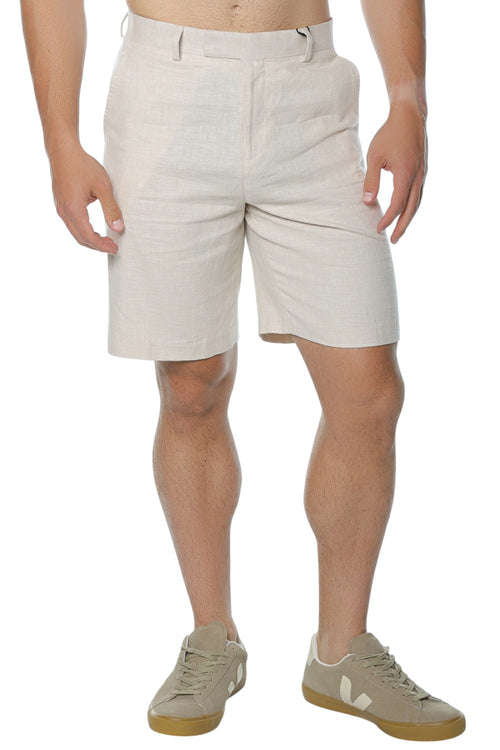 Pantaloni Scurti Ted Baker Givran Slim Fit Linen Blend