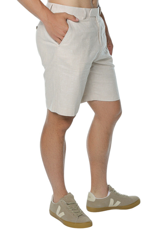 Pantaloni Scurti Ted Baker Givran Slim Fit Linen Blend