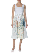 Rochie Ted Baker Gemha Tie Waist Floral Midi Sundress