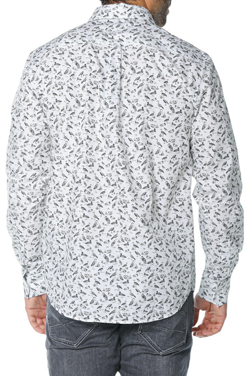 Camasa Ted Baker Bothwik Ls Regular Mini Duck Print