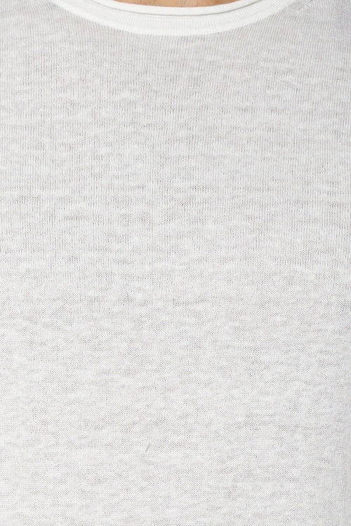 Bluza Ted Baker Yaen Ls Linen Blend Roll Edge Crew