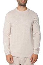 Bluza Ted Baker Yaen Ls Linen Blend Roll Edge Crew