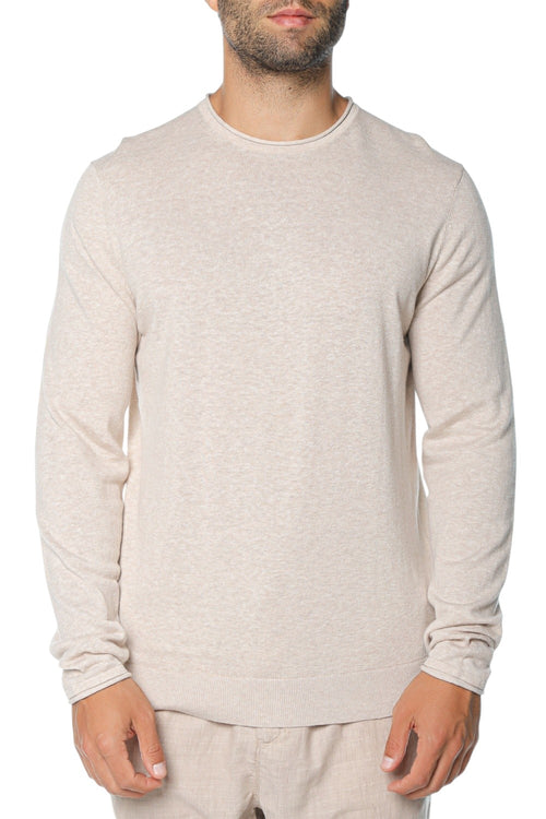 Bluza Ted Baker Yaen Ls Linen Blend Roll Edge Crew