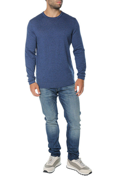 Bluza Ted Baker Yaen Ls Linen Blend Roll Edge Crew