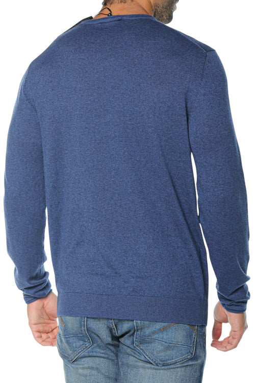 Bluza Ted Baker Yaen Ls Linen Blend Roll Edge Crew