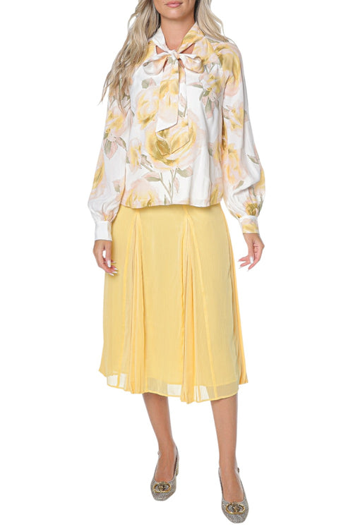 Bluza Ted Baker Randia Printed Tie Neck