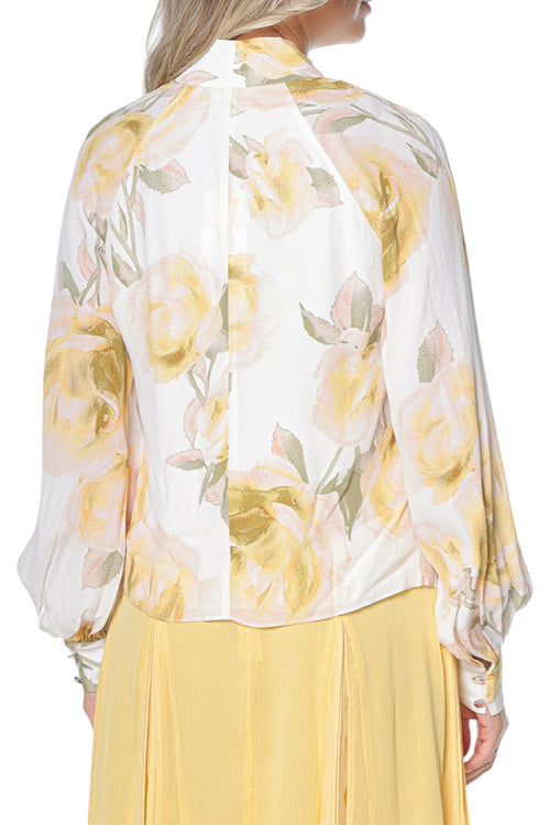 Bluza Ted Baker Randia Printed Tie Neck