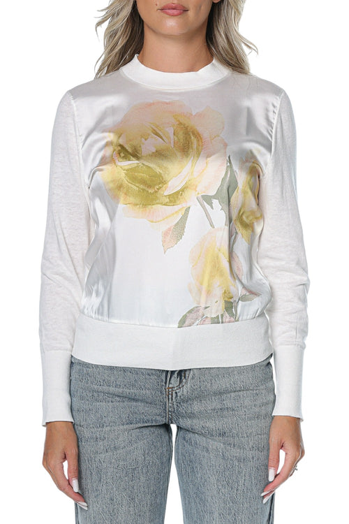 Bluza Ted Baker Rosinn Long Sleeve Printed Woven Front