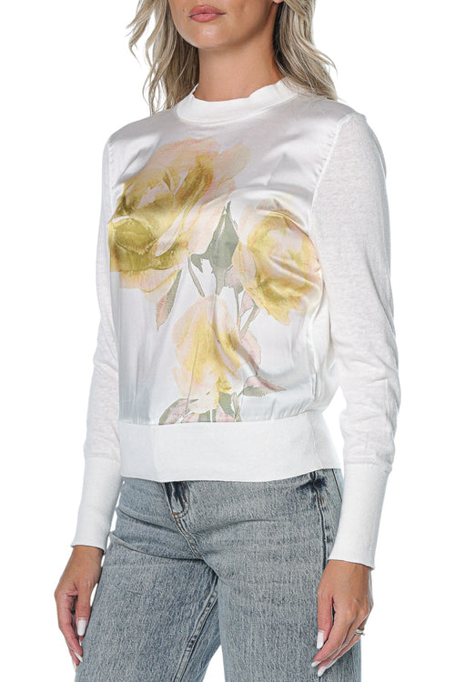 Bluza Ted Baker Rosinn Long Sleeve Printed Woven Front