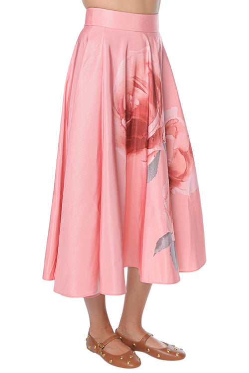 Fusta Ted Baker Darraa Floral Printed Ottoman Midi