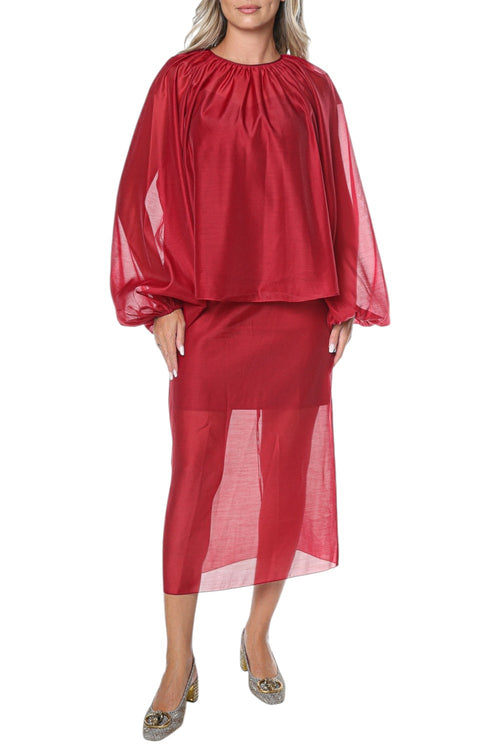 Fusta Ted Baker Deka Organza Overlay Midi