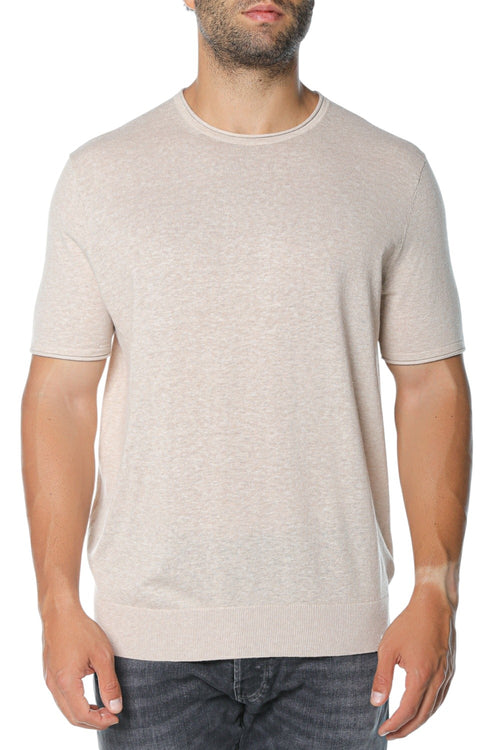Tricou Ted Baker Curran Ss Linen Blend Roll Edge