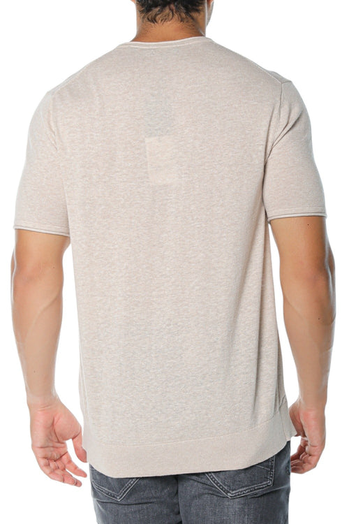 Tricou Ted Baker Curran Ss Linen Blend Roll Edge