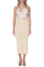 Rochie Ted Baker Mellana Knitted Twist Neck Midi