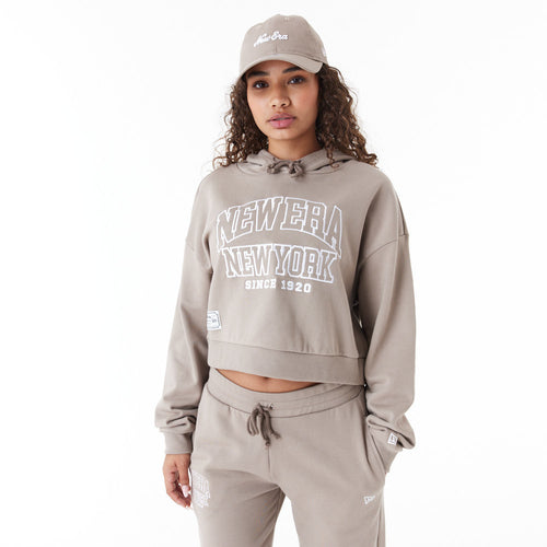 Hanorac New Era Arch Wordmark Crop Hoody