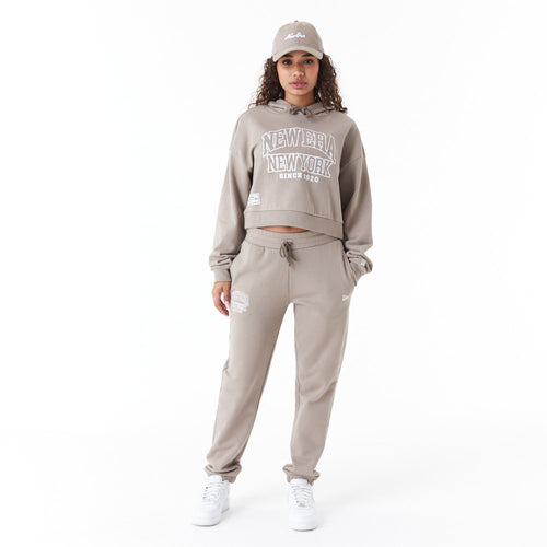 Hanorac New Era Arch Wordmark Crop Hoody