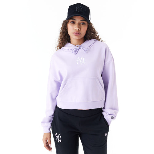 Hanorac New Era New York Yankees Mlb Lifestyle Crop Hoodie