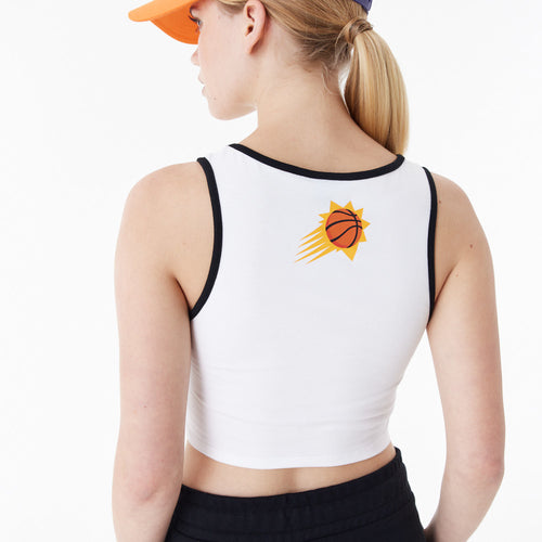 Top New Era Phoenix Suns Nba Team Wordmark Crop Tank