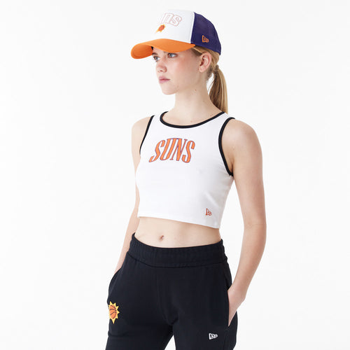 Top New Era Phoenix Suns Nba Team Wordmark Crop Tank