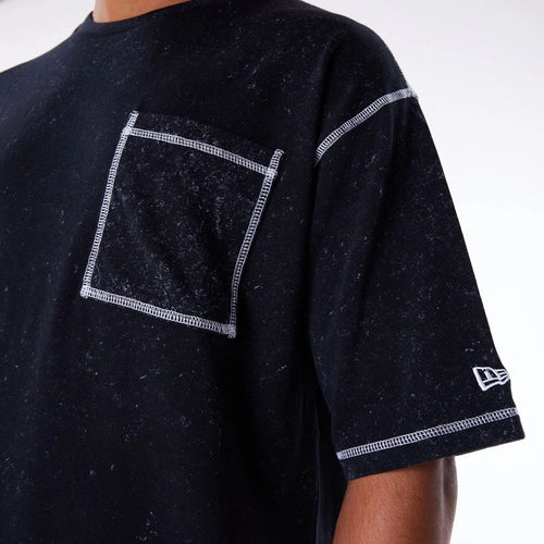 Tricou New Era Ne Wash Oversized Newera Blkofw