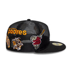 Sapca New Era San Diego Padres Mlb Mesh Black 59Fifty Fitted
