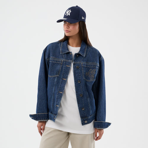 Jacheta New Era Script Denim