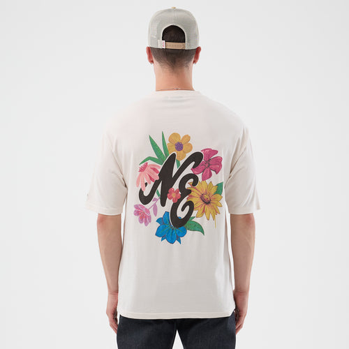 Tricou New Era Floral Graphic Open Oversized
