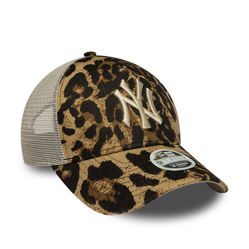 Sapca New Era New York Yankees Mlb Leopard 9Forty M-Crown A-Frame Trucker Adjustable