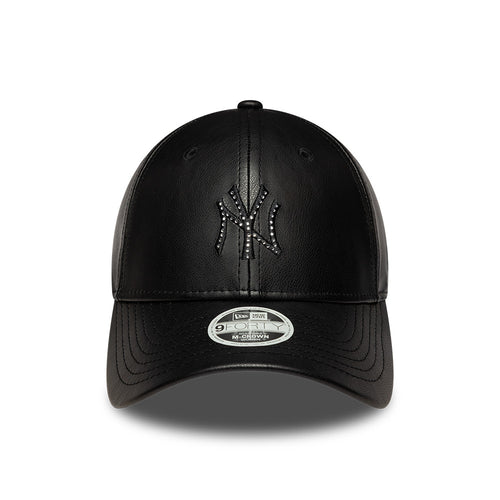 Sapca New Era 9Forty M-Crown Women Diamante Faux Leather Ny Yankees Reglabila