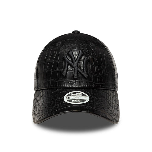 Sapca New Era 9Forty Women Pattern Faux Leather Ny Yankees Reglabila
