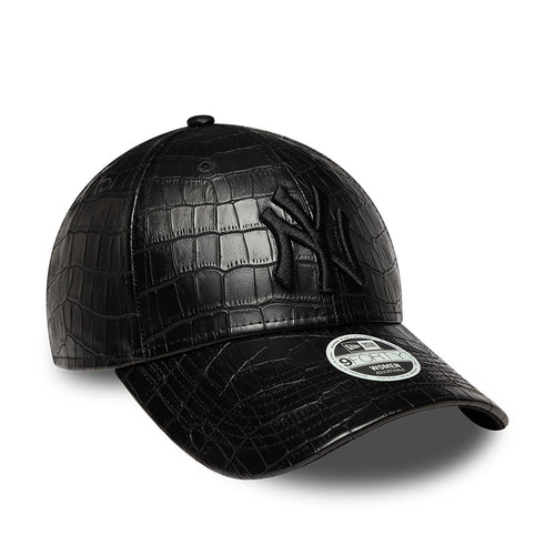 Sapca New Era 9Forty Women Pattern Faux Leather Ny Yankees Reglabila