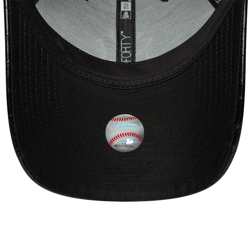 Sapca New Era 9Forty Women Pattern Faux Leather Ny Yankees Reglabila