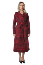 Palton DKNY Maxi Wrap Wool Rosu