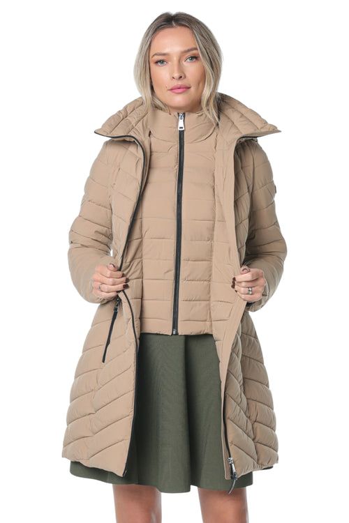 Jacheta DKNY Zpfrt W/Bib Packable Bej