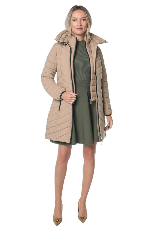 Jacheta DKNY Zpfrt W/Bib Packable Bej