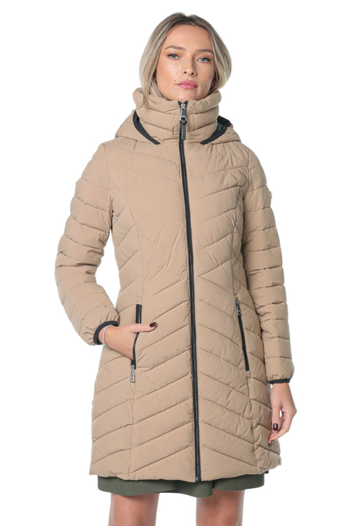 Jacheta DKNY Zpfrt W/Bib Packable Bej