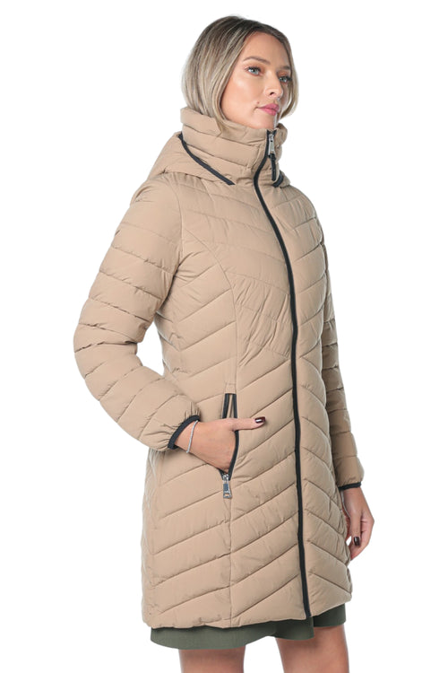 Jacheta DKNY Zpfrt W/Bib Packable Bej