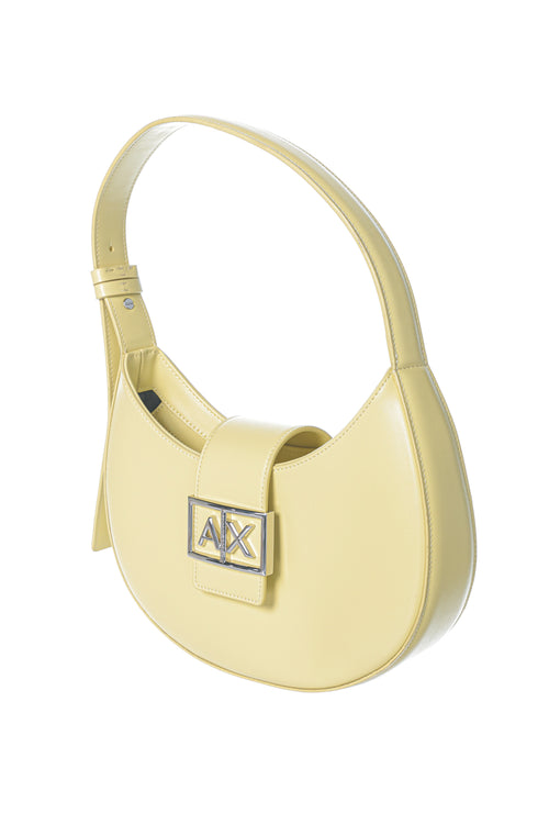 Geanta Armani Exchange Crescent With A Front Flap And Logo Buckle
