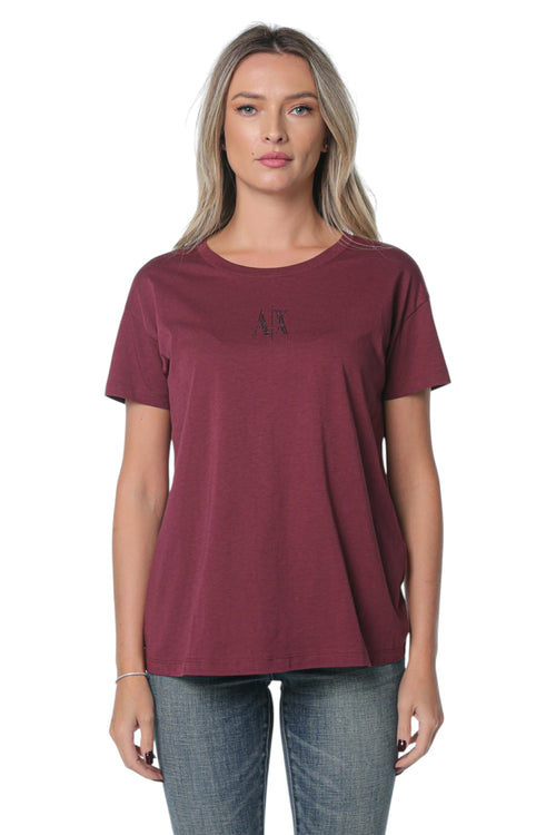 Tricou Armani Exchange Visiniu
